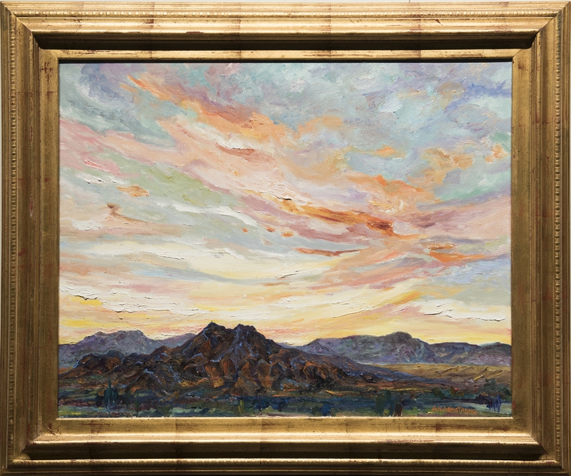 Desert Sunset Magic by artist Helen Armstrong